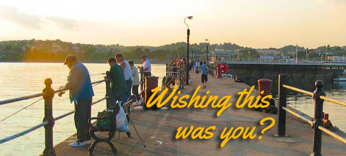 Fishing training on the pier.