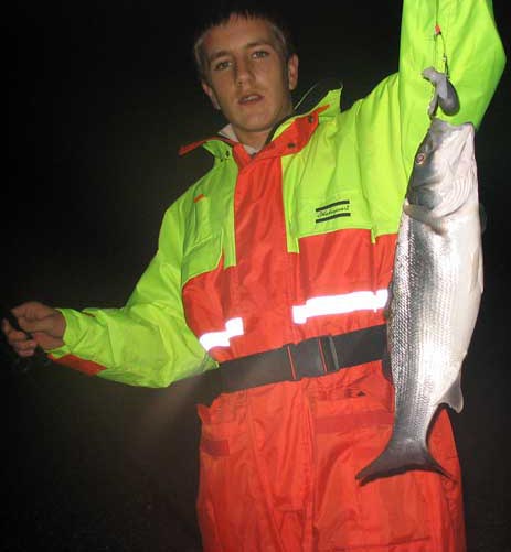 Bass on birds-nest cast.