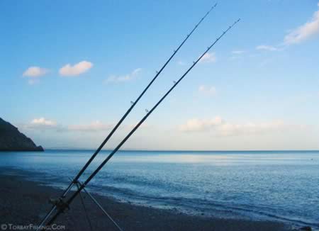 Tripod for beach fishing.