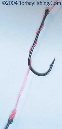 Pennel rig top hook.